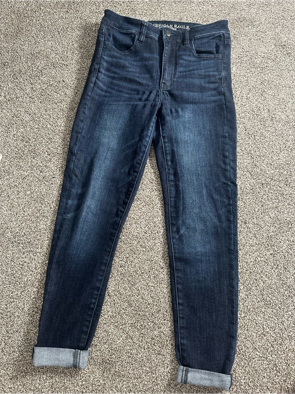 American Eagle Outfitters Dark Indigo Boyfriend Jeans